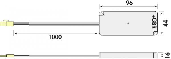Drehcontroller-Set für Fascia LED Flex Stripes RGB, Maß 2